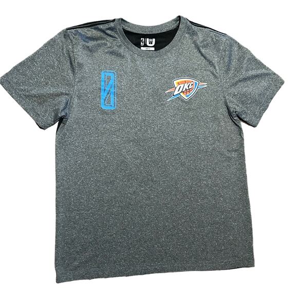 NBA OKC Thunder Two Tone Westbrook Short Sleeve Shirt Mens Large - Picture 1 of 4